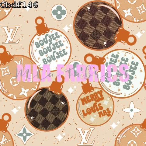 Neutral Boujee Christmas Regular Headwrap