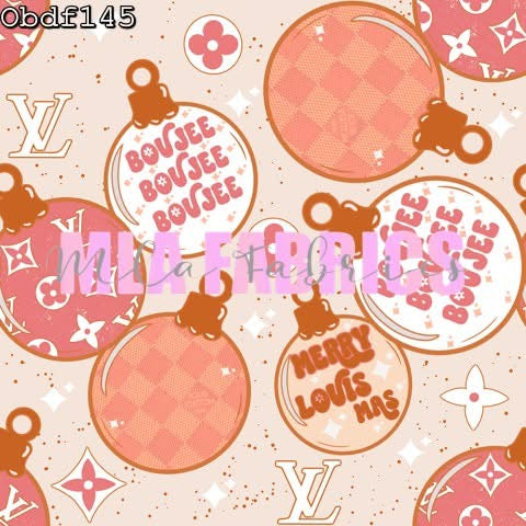 Pink Boujee Christmas Regular Headwrap