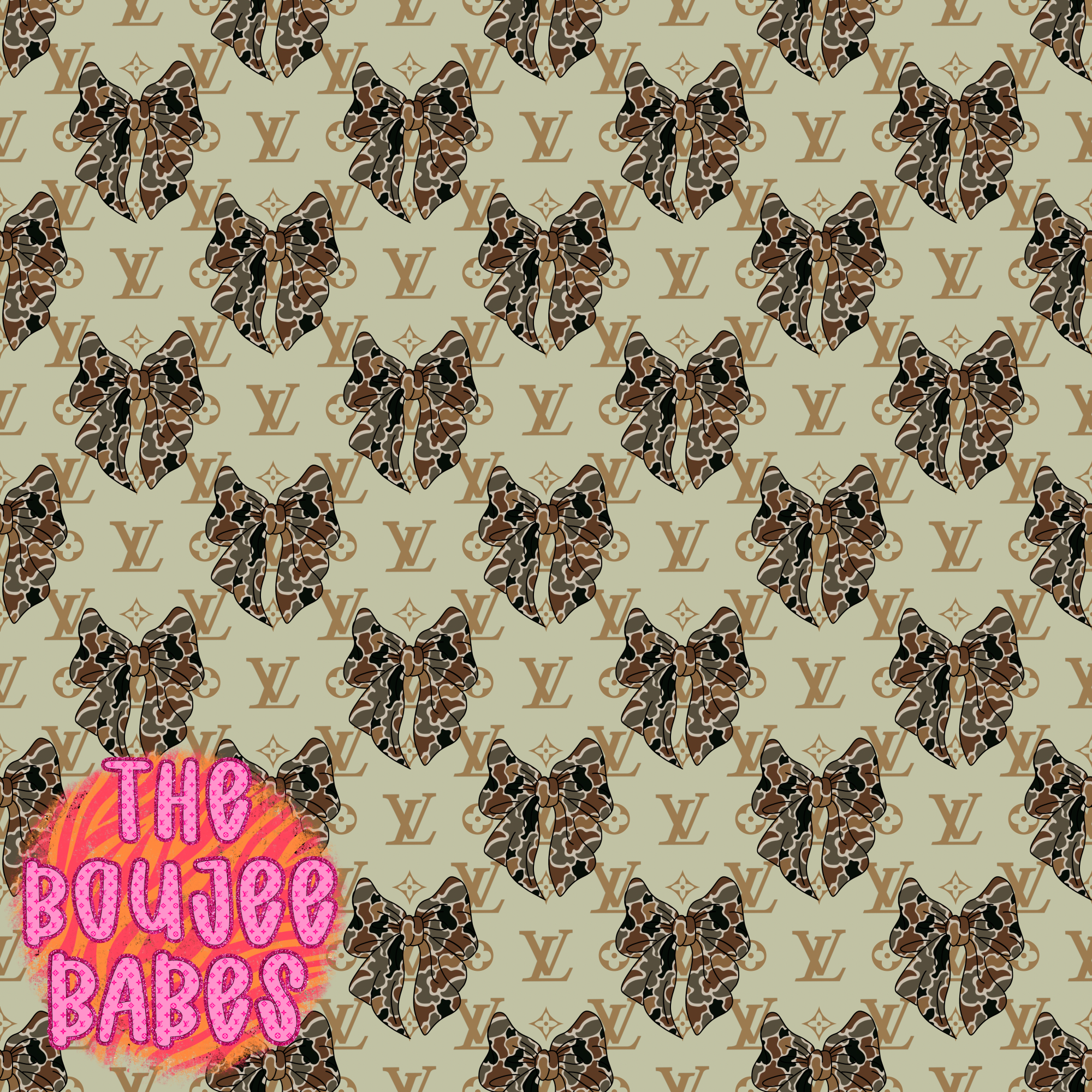 Boujee Camo Bow Seamless EXCLUSIVE
